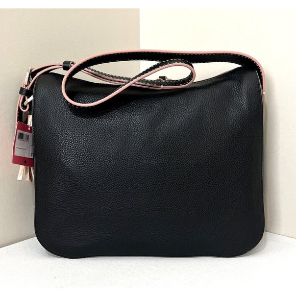 New Kate Spade Anyday Medium Shoulder Bag Pebble Leather Black multi - Picture 3 of 6